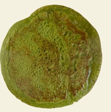 Green pancake without text overlay