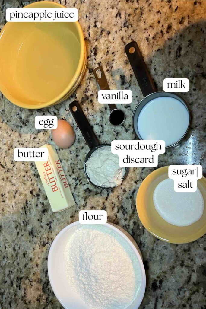 sourdough hawaiian roll ingredients.