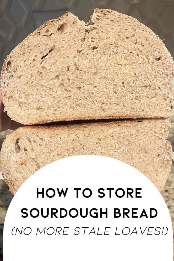 bread loaf with description on bottom.