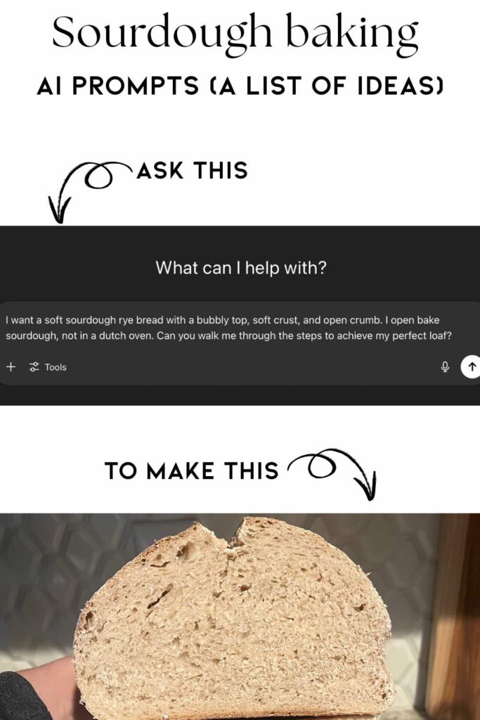 sourdough baking tips for AI with result sourdough rye bread