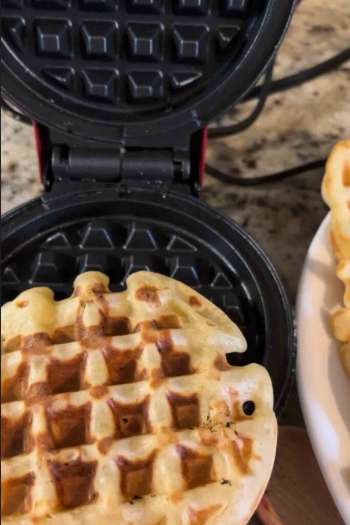 sourdough personal sized waffles.