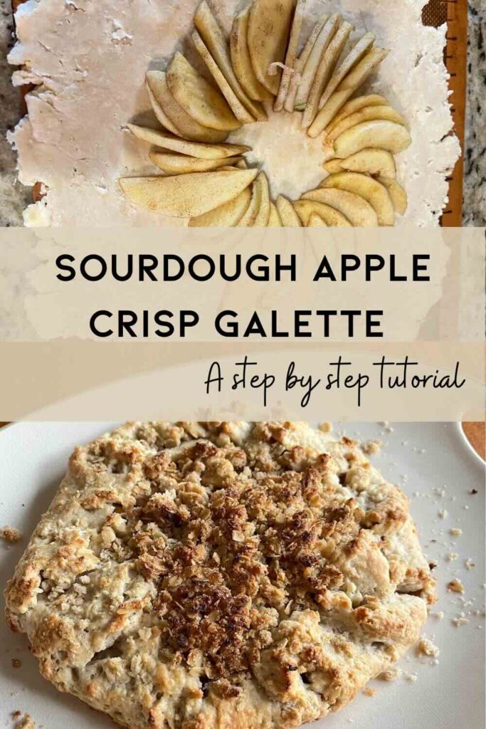 sourdough apple crisp galette.