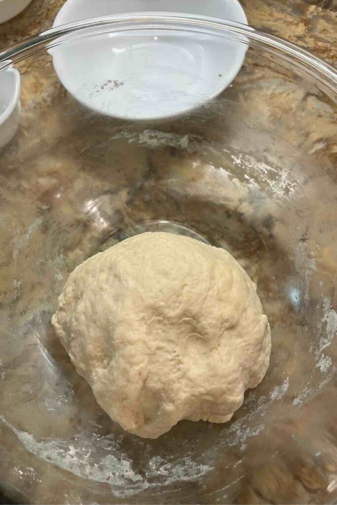 sourdough pull apart bread dough.