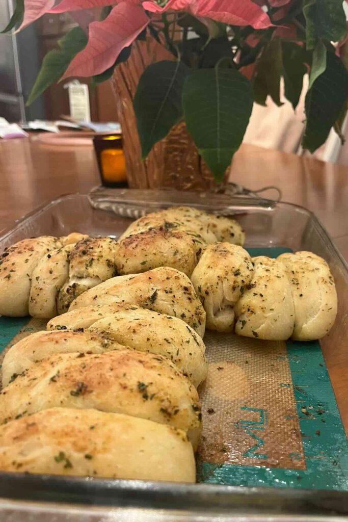 sourdough pull apart cross shape.