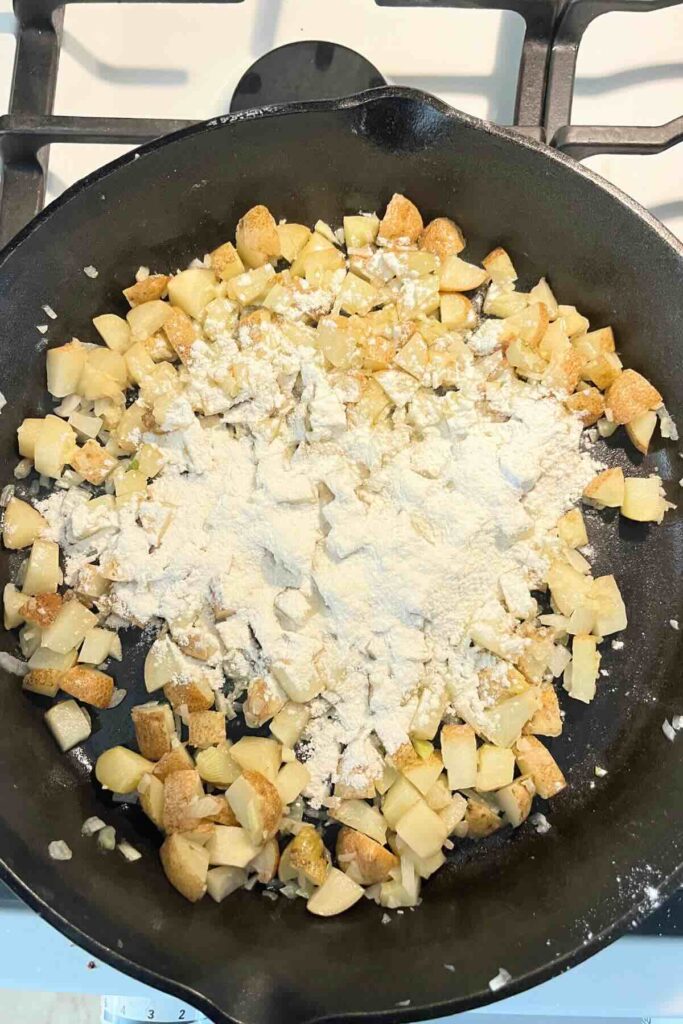 homemade gravy with cornstarch.