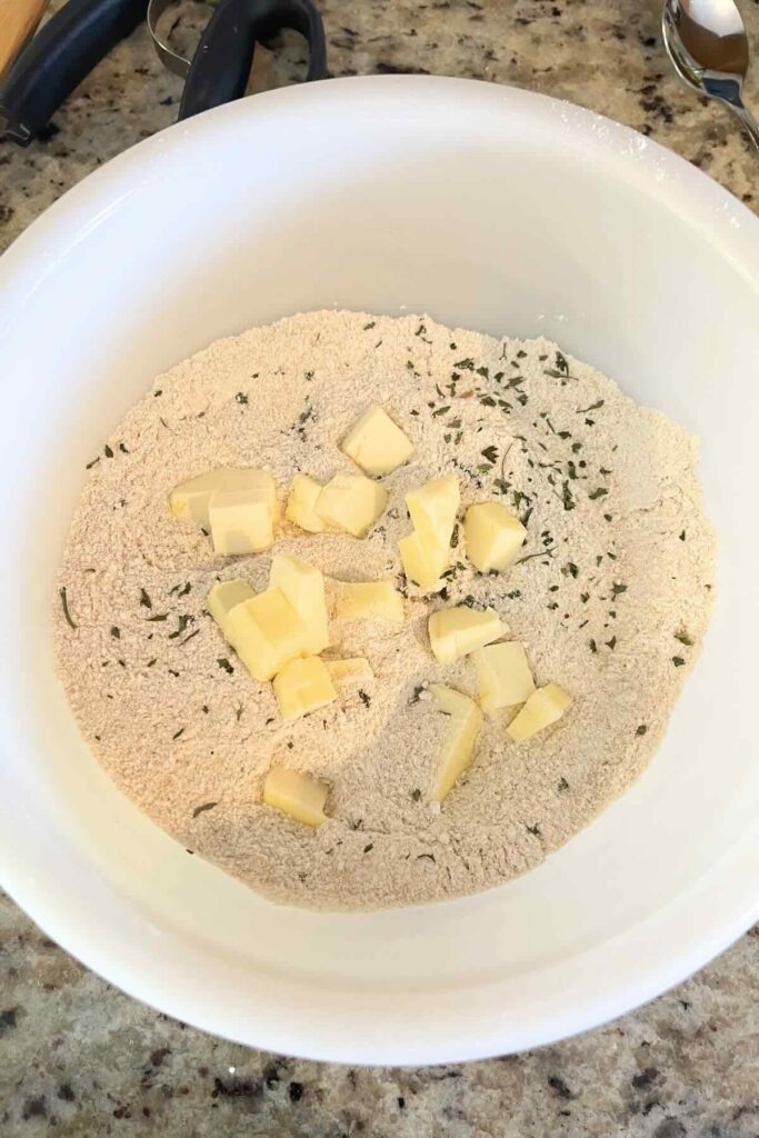 freshly milled flour dumplings.