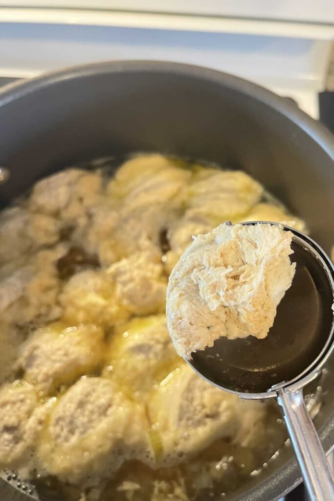 sourdough fresh milled flour dumplings.