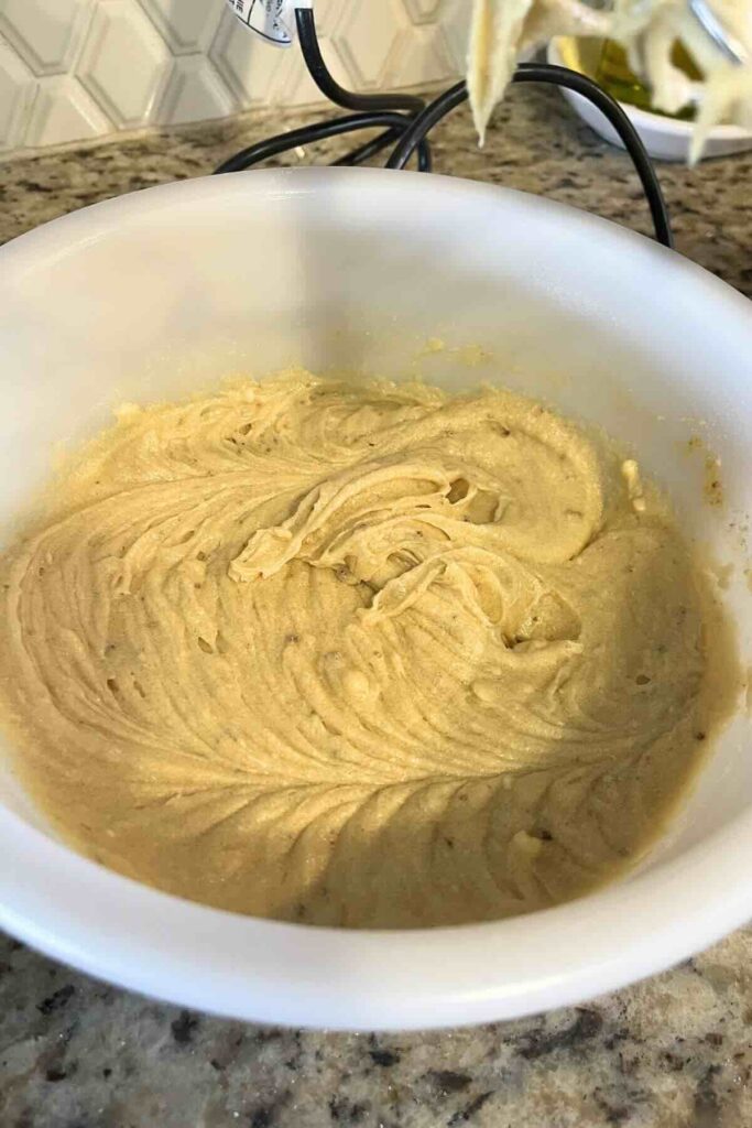 butter and sugar creamed together.