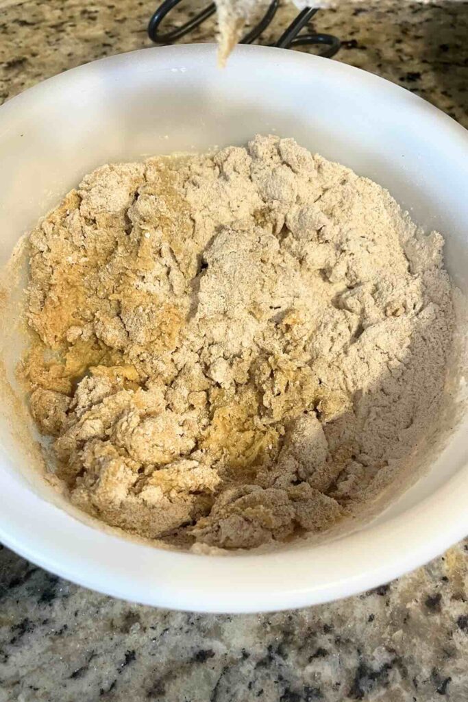 ingredients mixed together.