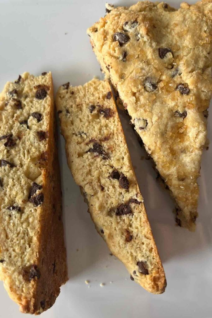 whole wheat chocolate chip scones.