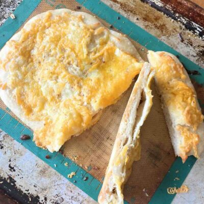 slices of sourdough cheese bread.