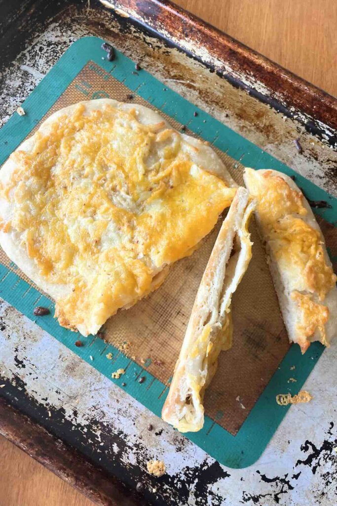 slices of sourdough cheese bread.