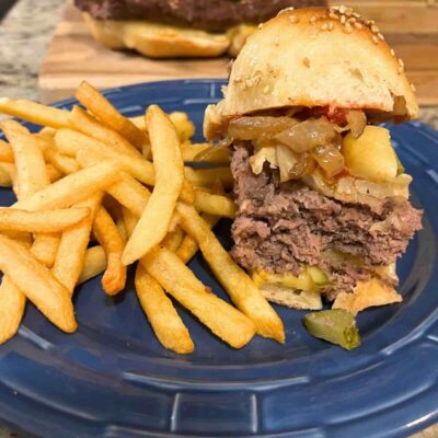 sourdough burger sliders.