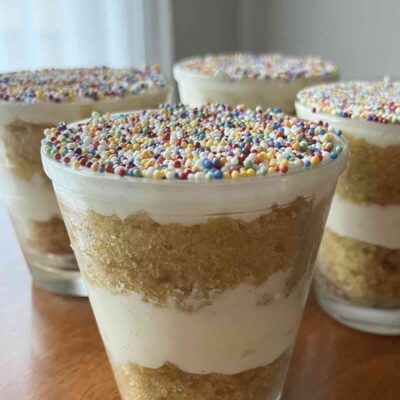 vanilla dot cake.