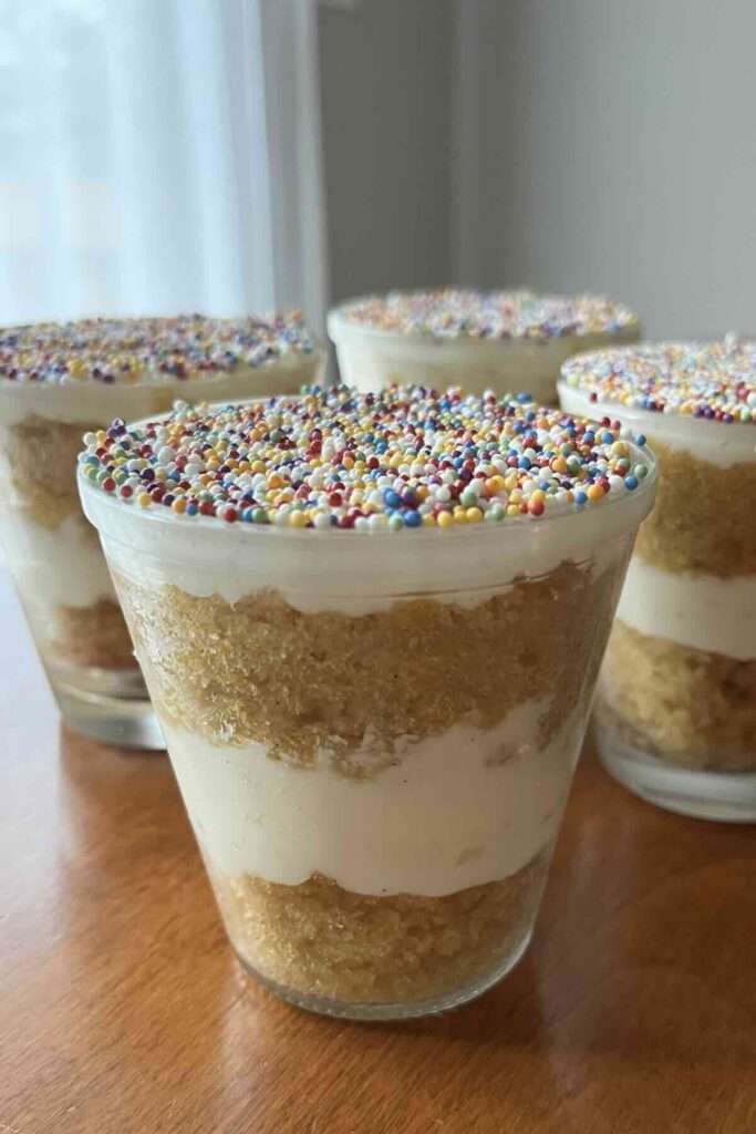 vanilla dot cake.